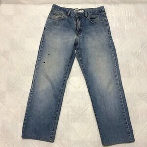 Indigo Palms‎ distressed blue jeans 34X27